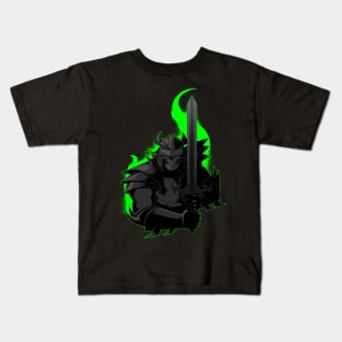 Skeleton Blade Warrior - Dark Evil Gothic Sci-Fi Samurai Kids T-Shirt